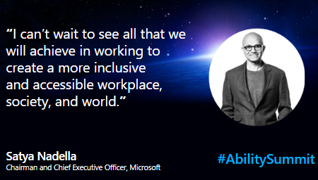 MSFTEnable's tweet photo. What an amazing way to start the day. 🤝 

#AbilitySummit #A11y https://t.co/HRtbUmZe2g