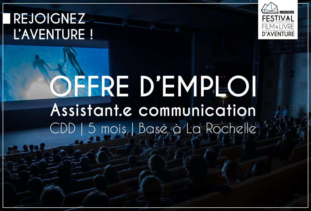 Fifav_LR's tweet photo. #FIFAV | Recrutement 📣
Nous recherchons :
▶️ Un.e assistant.e communication 
⏱ À temps plein 
📄 En CDD 
📅 5 mois 
📍 Basé.e à La Rochelle 
⚙️ Missions : Rédaction, graphisme, animation des réseaux sociaux, ...
👉🏻 Fiche de poste disponible ici https://t.co/RZl8L2MKa6 https://t.co/ekNjHWLZDt