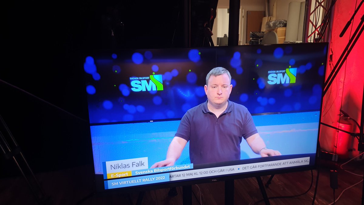 Plus46Studio's tweet photo. Idag har vi för andra veckan i rad Svensk Bilsport i studion för en "live on tape"-inspelning för SM Virtuellt Rally 2022. 
Här är en länk till inslaget:
https://t.co/udTtCPutU4

#plusfoursixab #liveontape #liveonfile #videoproduktion #esport #eracing #simracing #streamingstudio https://t.co/ZJ5rb8cW6c