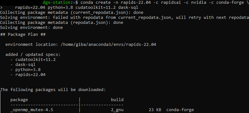 Giba1's tweet photo. People are asking me about RAPIDS cudf, so I decided to share more stuff. Starting on how to install it.
Just select your prefered method from this webpage and run the command in a terminal
https://t.co/E9OD0VY5XG
#Kaggle #MachineLearning #Python #pandas #Nvidia  #rapidsai #cudf https://t.co/r5qwhrasD2