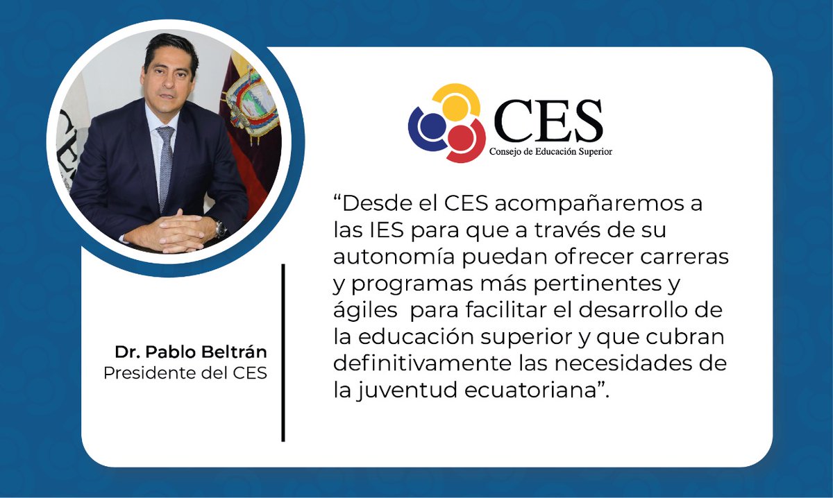 ces_ec's tweet photo. 📻| Está mañana el presidente del CES, @PabloBeltran_A sostuvo una entrevista con @radioi99 de Guayaquil, para dialogar sobre las funciones del CES y la situación de las universidades después del COVID-19. Escucha la entrevista completa en ▶️https://t.co/pZxy1qFJCv https://t.co/tZLTHXV5YS