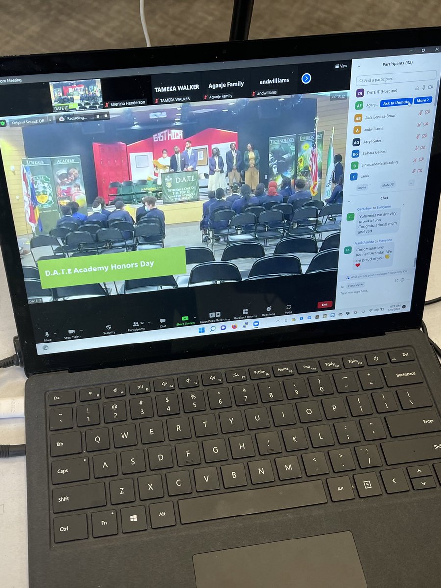 DATETechnology's tweet photo. Our livestream set up for honors day. @mevocamera @Zoom @Apple @Behringer https://t.co/aaImWvJM2U