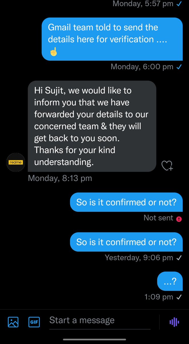 ShilpaP5194466's tweet photo. Have sent all the required details to @realmecareIN as they told still haven't received confirmation from their end ๐on the other side many winners of #Taskmaster3 have already received their coupon today @sarthak_mehta19 @realmeIndia @MadhavSheth1 Could someone help me, please https://t.co/XLzeABNMuL