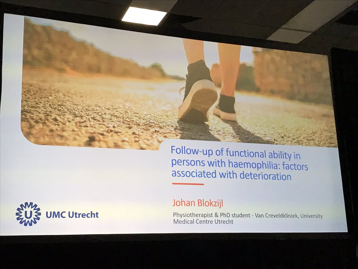 <a href="/JohanBlokzijl1/">Johan Blokzijl</a> on Follow-up of functional ability in persons with haemophilia / factors associated with deterioration
#WFHCongress2022 #wfh2022 #hemophilia <a href="/wfhemophilia/">WFH</a>