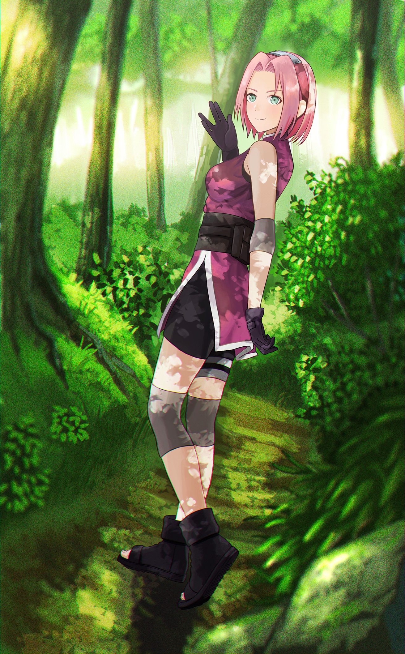 تويتر かたてわざ Painting على تويتر Naruto の サクラ を描きました 春野サクラ イラスト好きな人と繋がりたい T Co Tu5kcc4fic