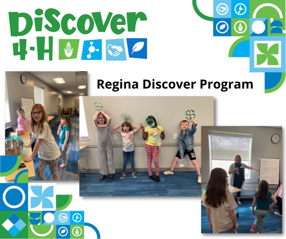 4HSask's tweet photo. Did you know:

Discover 4-H is a short-term program in Regina and Saskatoon where members complete several 4-H projects over a 6-8 week period. They are not run the same as a traditional 4-H club but still uphold the 4-H motto, “Learn to do by doing”. https://t.co/v82IaFA8Sy