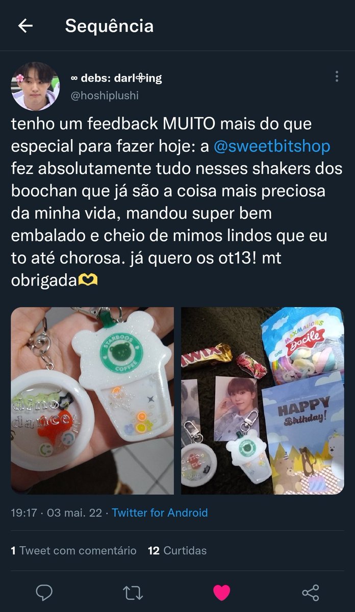 sweetbitshop's tweet photo. COMO NÃO MORRER DE AMOR?? Fico feliz demais demais que você tenha gostado!!! Obrigada por todo o carinho, obrigada por absolutamente TUDO 🥺❤️🫶🏼🍬 https://t.co/taUnIth5Co