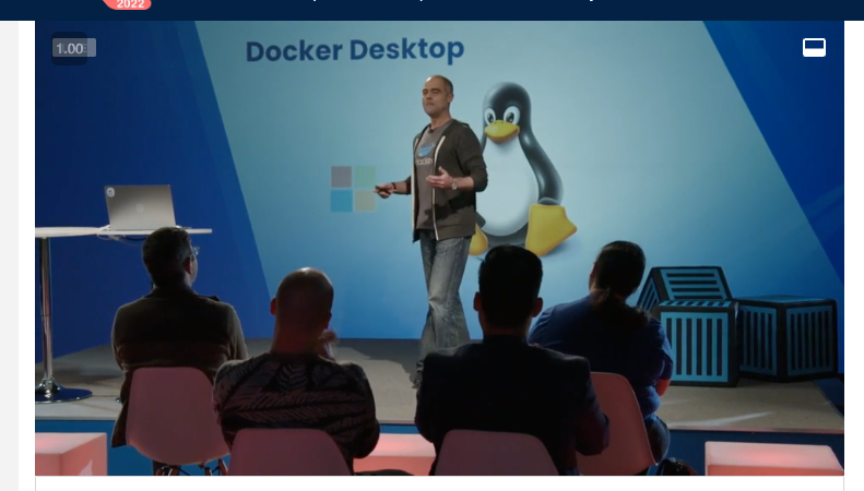 danielbryantuk's tweet photo. For all my Linux people, here's the launch of @Docker Desktop for Linux (DD4L) 🥳

Great overview from @cd_mclellan at #DockerCon https://t.co/prIt6jgwjw