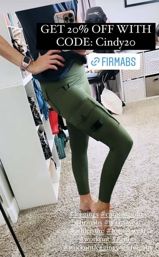 ladyboarder9669's tweet photo. RT! - LOVEEEE these unique Cargo leggings! Shop
@FirmAbs_fitness #athleisure #activewear 20% OFF W/CODE: Cindy20 or 15% OFF FOR EXISTING CUSTOMERS W/code: Cindy15 #firmabs #cargoleggings #leggings #cargopants #workoutgear #fitnessapparel #loungewear https://t.co/aoPG79DJIl https://t.co/gPXnSeiLfj
