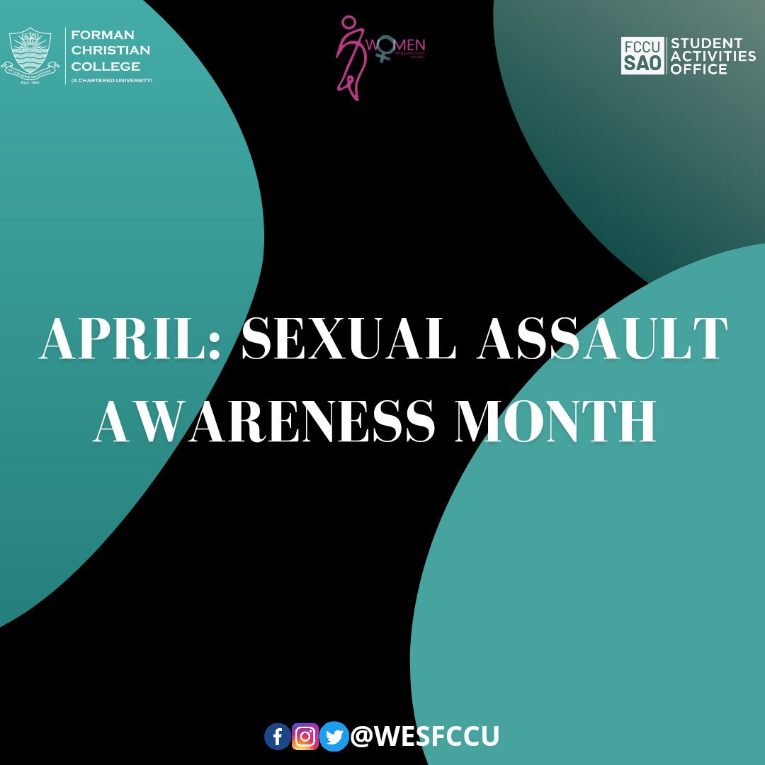 WESFCCU's tweet photo. WES will be holding a webinar with Komal Faisal, a clinical psychologist for Sexual Assault Awareness Month. Join us via Zoom on the 11th of May, 2022 at 7pm. 
FCCU has a zero tolerance policy against sexual harassment. Report your sexual harassment cases to Dr. Arfa Syeda Zahra. https://t.co/MTTGWdTDFq