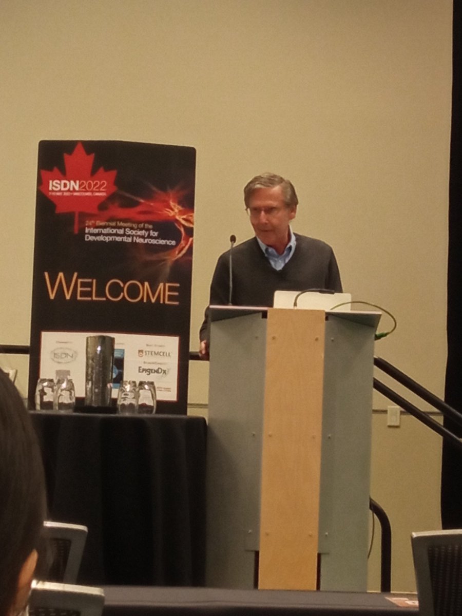 Aixa_V_Morales's tweet image. Enjoying a fantastic Congress #ISDN2022 in beautiful Vancouver. It started with an amazing Talk by Arnold Kriegestain. Followed by exciting Symposia on #cortexdevelopment and #adultneurogenesis, amongst others.