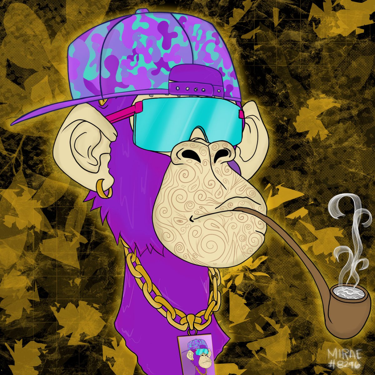 miraenft's tweet photo. Hey fellas! I made this fan-art. It’s @trippinapes x @SOLBigBrain inspired. Took me 3 days to finish this. Hoping that they can notice. me. 

#SolCommunity #TrippinApeNFT https://t.co/RbQOI9UoKp