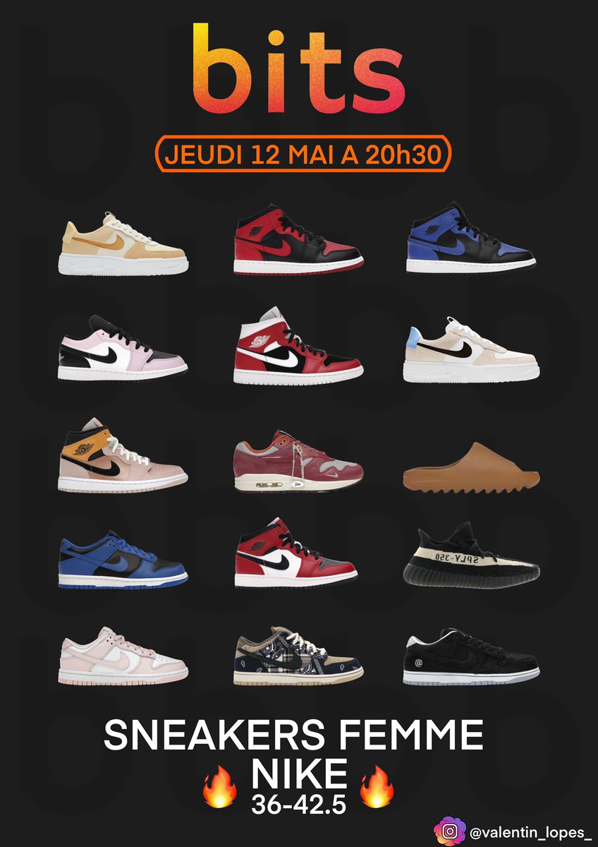 vlntlps's tweet photo. Live Sneakers sur l’application de vente aux enchères en live BITS_live (https://t.co/S7yOdGzoDp) ! Go télécharger ça et regarder mon live Jeudi 12 Mai 20h30 ! (Parrainage : VALELO020) https://t.co/xqmnnuW8eG