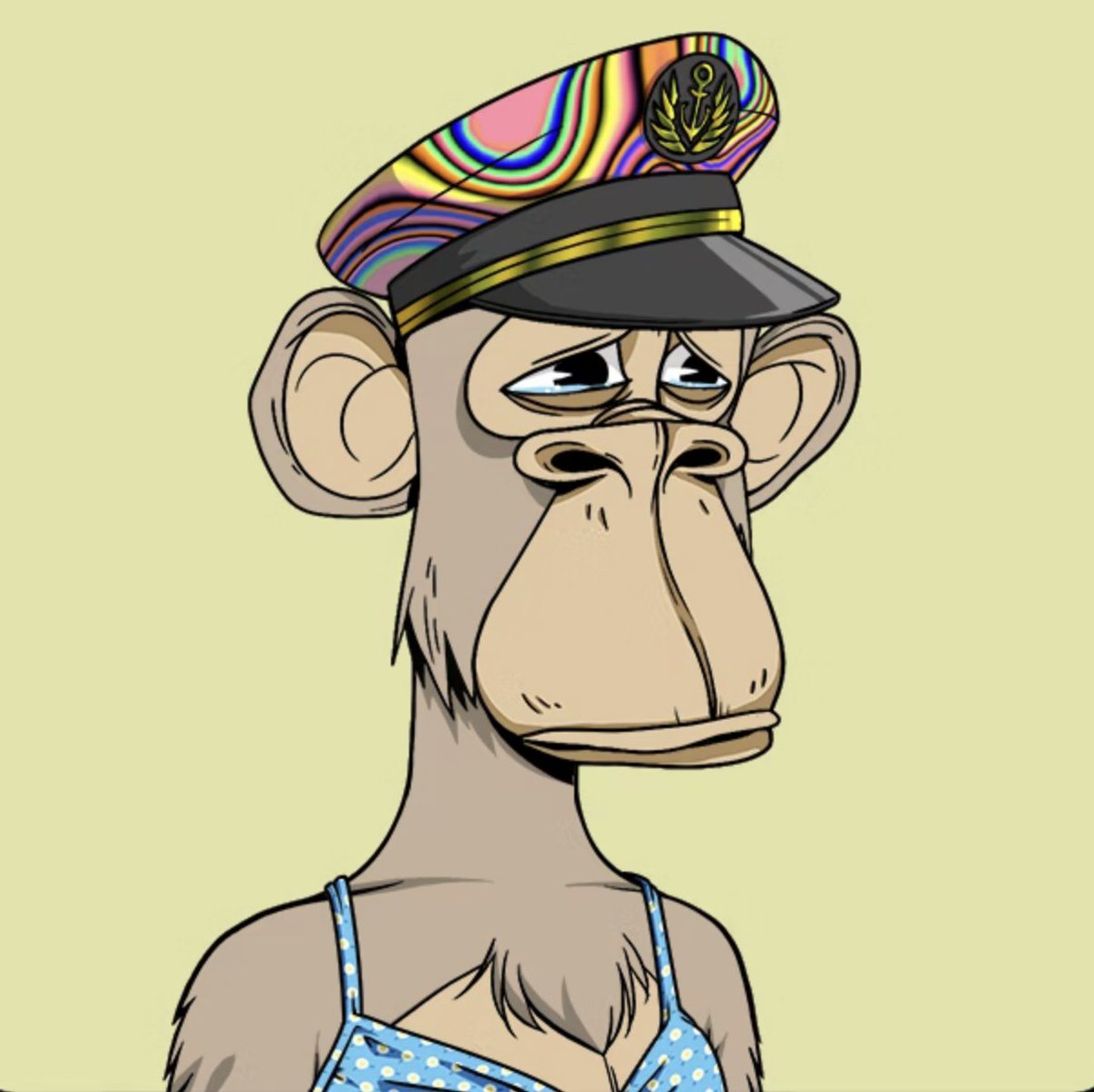 So happy with my new <a href="/BoredApeYC/">Bored Ape Yacht Club 🍌</a> purchase! 

 #apefollowape