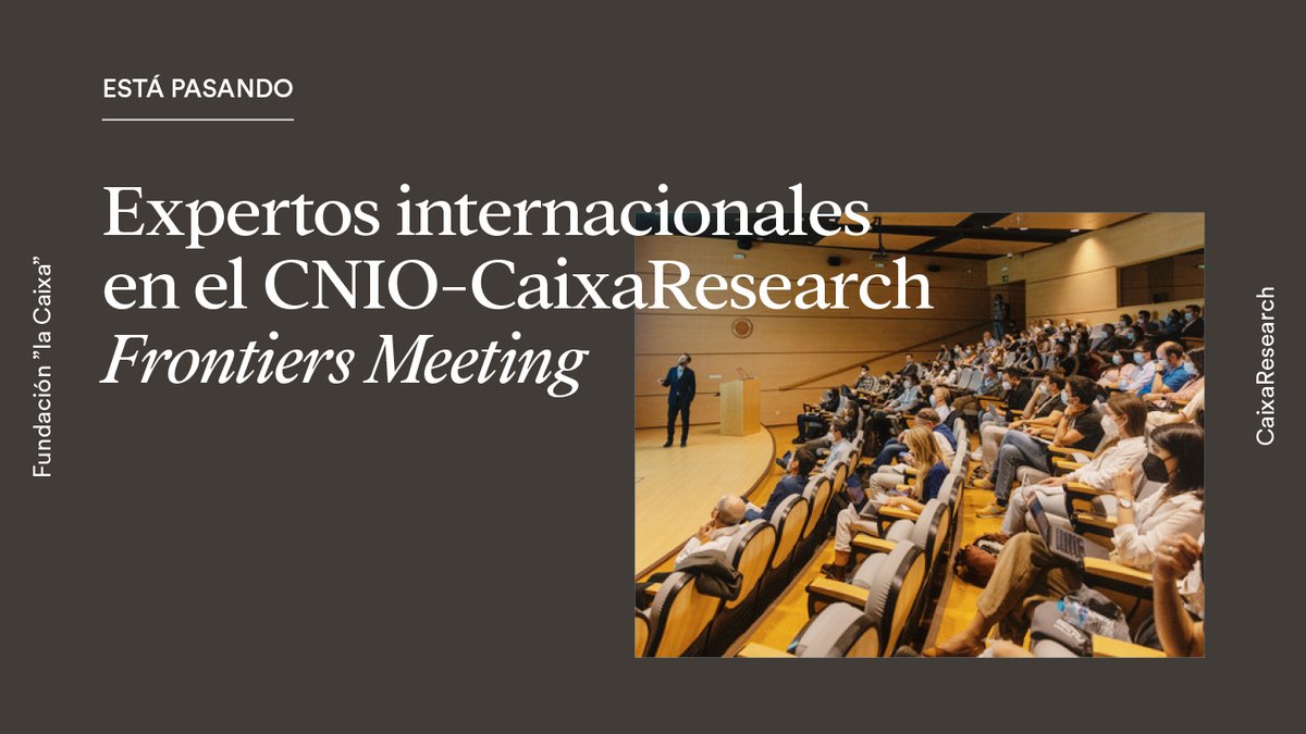 CaixaResearch's tweet photo. ¿Cuáles son los factores moleculares, celulares y orgánicos del envejecimiento? 

Durante dos días, expertos internacionales debaten sobre las últimas investigaciones en este campo en el @CNIOStopCancer #CaixaResearch Frontiers Meeting. #CFM_AGING22 https://t.co/1ZldL0Pddw