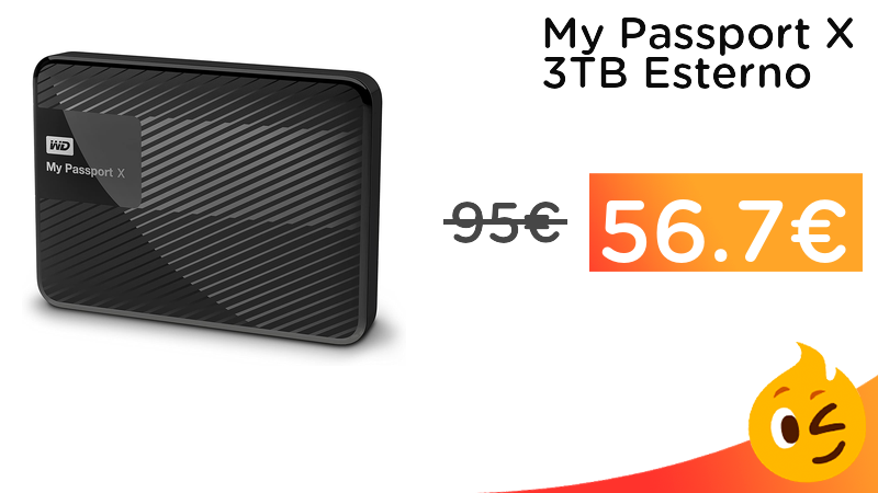 PepperOfferte's tweet photo. #OFFERTE My Passport X 3TB Esterno 56.7€ ➡️ https://t.co/HeoQ90HdAl https://t.co/G4GRgrIzux
