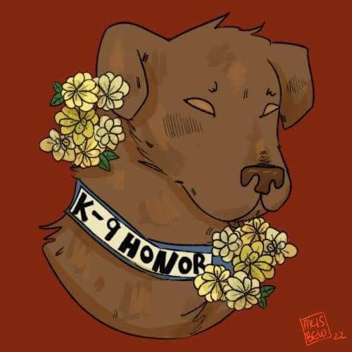 harkeyk9's tweet photo. My daughter drew K9 Honor

#k9honor #harkeyK9 #harkeyinvestigationandk9 #narcoticsdetection #firearmsdetection https://t.co/7Jjy8xsbW8