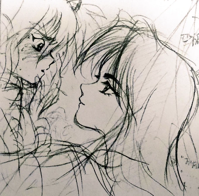 過去絵✨

聖龍妃さまと初対面のイメージ🌸
照れてどうして良いかわからなくなってます✨(*'艸`)🌸 