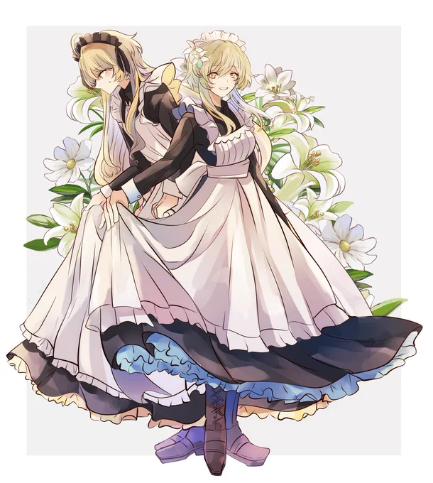 メイドさん
#原神 #GenshinImpact #Aether #Lumine 