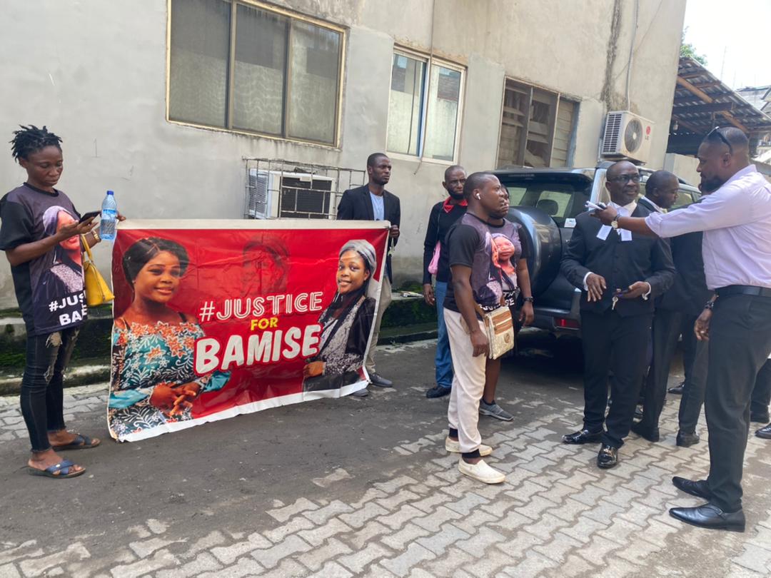 Samnews101's tweet photo. PHOTOS: Bamise Ayankole’s Family Demands Justice At BRT Driver’s Trial

The family of late Bamise Ayankole called for justice at the court, where her suspected killer, a BRT driver, Nice (Andrew) Omininikoron, is standing trial. 

#Bamise #ASUUstrike #BRT #Another12 #Apostle https://t.co/7qk4D9v5V6