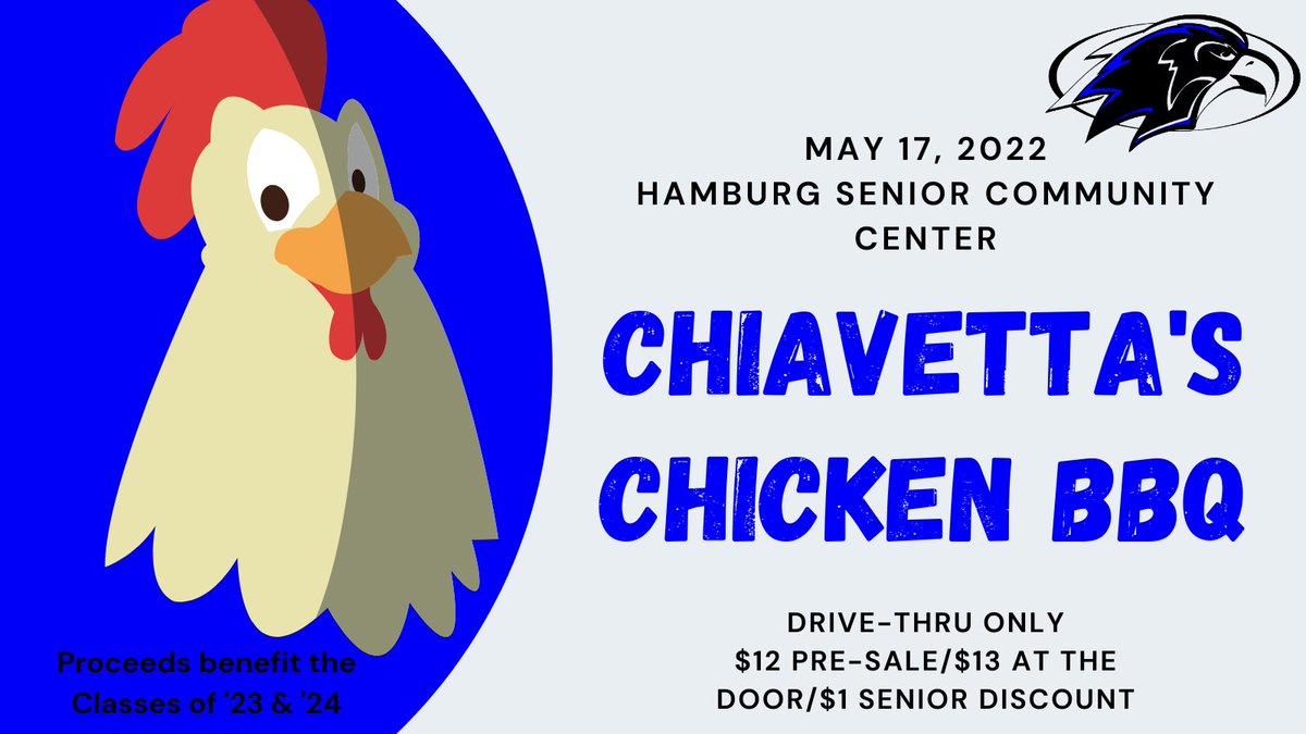 FrontierCSD's tweet photo. Don't miss the Chiavetta's Chicken BBQ Drive-Thru on the day of the Budget Vote and Election on Tuesday, May 17, from 2:30-6:30 PM at the Town of Hamburg Senior Community Center. The cost is $13.
Polls open from 7AM-9PM. Learn more about the vote here: https://t.co/eMNQKXd1PE https://t.co/7FySzmGGP9