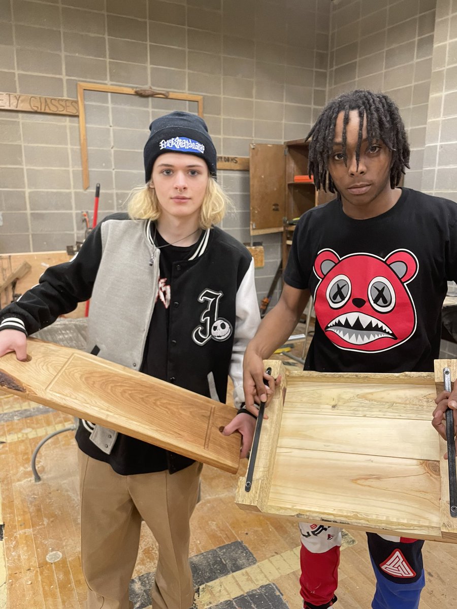 FargnoliJoseph's tweet photo. Jaden Hart and Mike Aceto @coventryschools showing off their charcuterie boards they made in wood shop. Nothing worst then an empty board so Tuesday we are add all the fixings complete with the prosciutto. #oakerpride #italiantuesday https://t.co/Uu10Prh15y