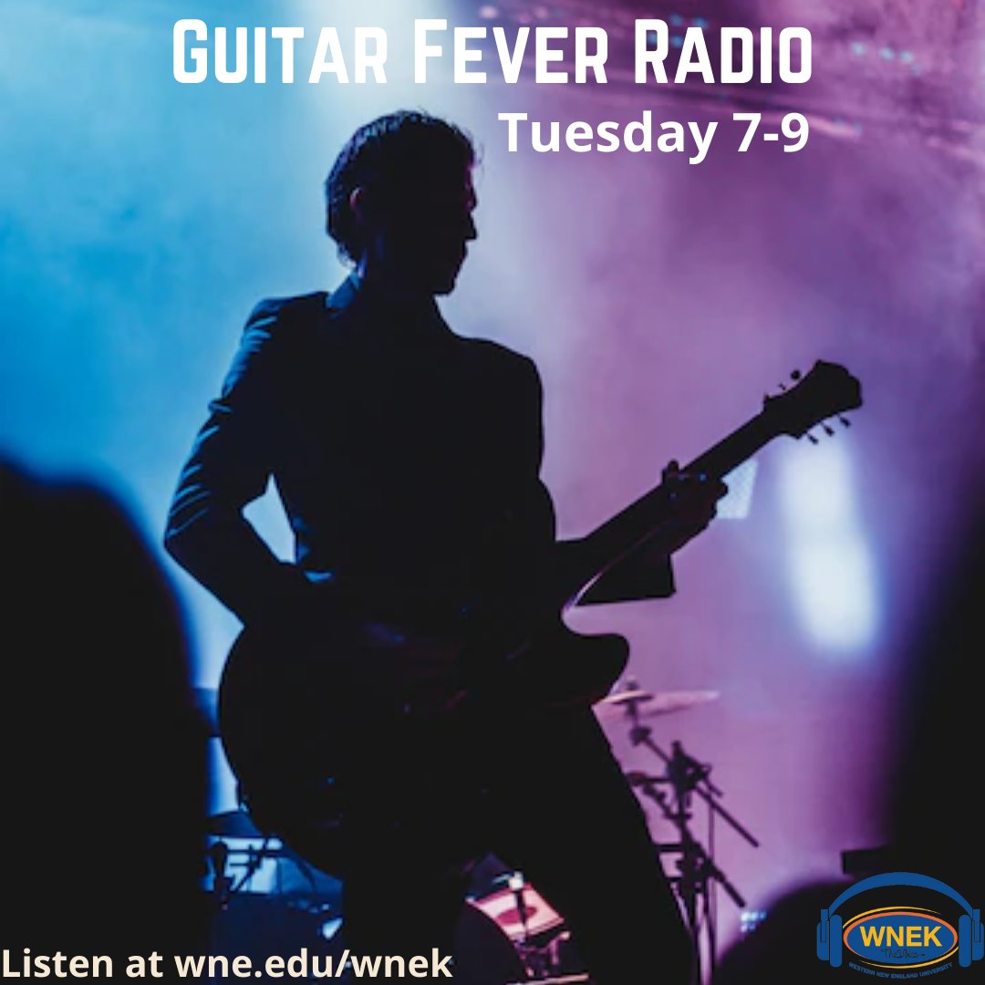 Join Gabe for his last episode of Guitar Fever Radio tonight from 7 to 9! Make sure to listen in at wne.edu/wnek