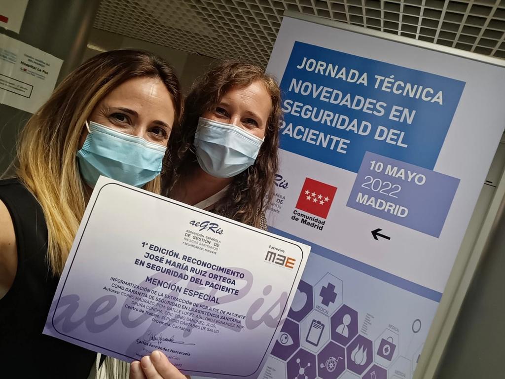 patribody's tweet photo. Muy ilusionadas por esta Mención Especial en la 1° edición: Reconocimiento José María Ortega en Seguridad del Paciente. Muchas gracias @AEGRIS2 por este impulso y a todo el equipo que lo ha hecho posible! #JornadaAegris #AEGRIS #SeguridadPaciente #SCS https://t.co/WfEFM4reux