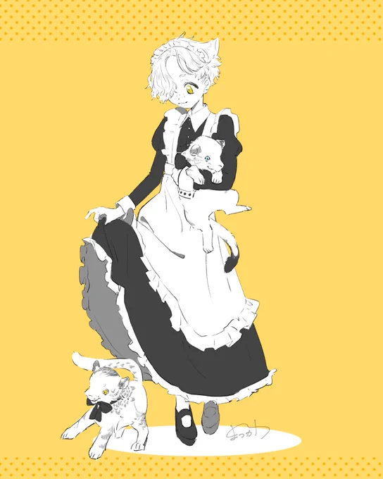 メイドの日!🐯💛(※女装) 
