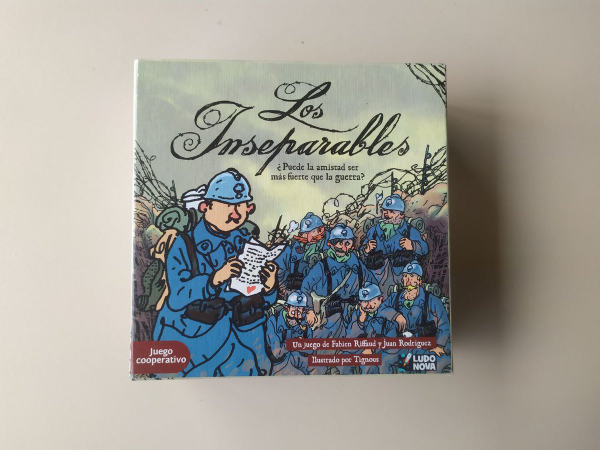 AvuiNoBridge's tweet photo. 🎲 “LOS INSEPARABLES”

Ets un soldat francès a la I Guerra Mundial. Junt amb els teus companys de trinxera, haureu de cooperar, superar les vostres pors i mirar de sobreviure! https://t.co/lNeIXG0n2I