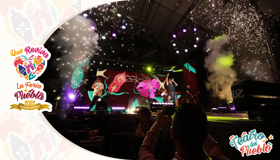 SDRGobPue's tweet photo. Junto a @piso21music las y los poblanos disfrutaron de una noche más en la #FeriaDePuebla2022 🎢🎡, donde bailaron y cantaron al ritmo de sus canciones. 

Consulta la cartelera en:💻 https://t.co/8bmZ07uala

      ¡Quedan pocos conciertos! 😎 https://t.co/F8xDXr1s5o