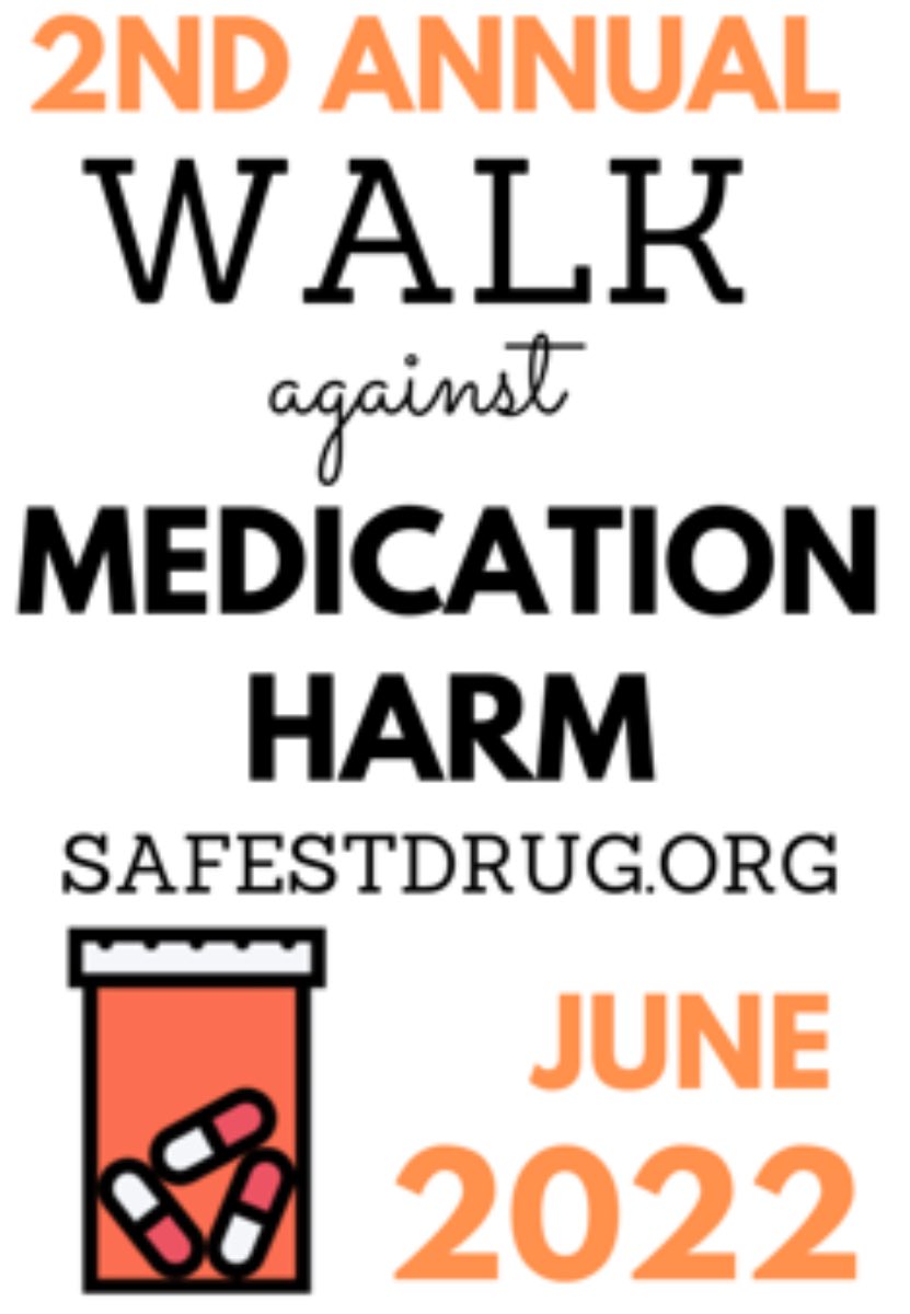 SafestDrug's tweet photo. SAVE THE DATE: June 11 is our 2nd annual walk against medication harm. Register for the chance to enter our raffle! https://t.co/sQlBAH3W3q