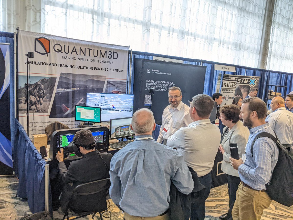 Quantum3D's tweet image. Do not miss Quantum3D's Mixed Reality Flight Simulator demo. We are at booth #4 at #MODSIMWorld2022 in Norfolk, Virginia.

#Quantum3D #mixedreality #simulation #Modsim