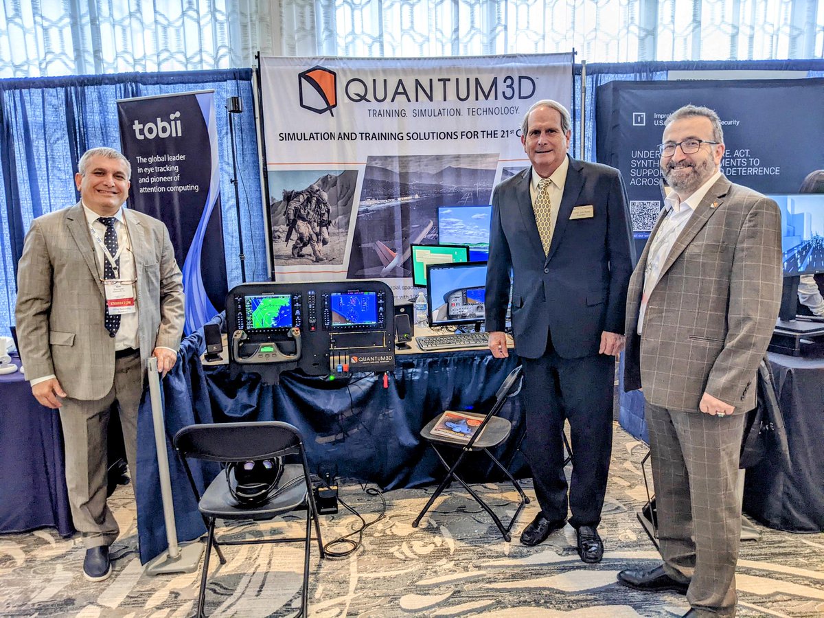 Quantum3D's tweet image. Do not miss Quantum3D's Mixed Reality Flight Simulator demo. We are at booth #4 at #MODSIMWorld2022 in Norfolk, Virginia.

#Quantum3D #mixedreality #simulation #Modsim