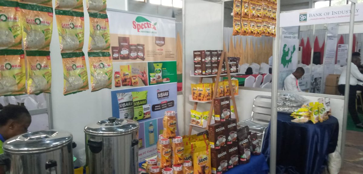 Spectra_Ind_Ltd's tweet photo. Spectra Industry Limited is live at Nassi MSME Trade Fair at Digital Bridge Institute beside FIIRO Ilupeju byepass Lagos
Shop any of our products Hyfiba, Sobake, Cocoa powder, Fast-O-Meal and Suco
#spectraindustries #nassimsmetradefair
#spectranigeria https://t.co/XHtWHZ2Zpc