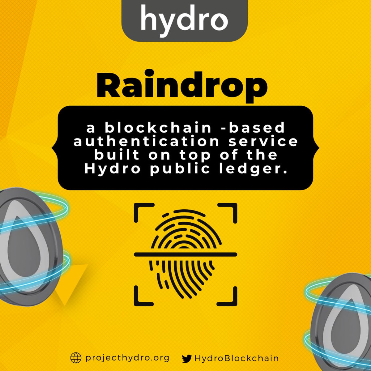 HydroBlockchain's tweet photo. Get to know about Raindrop
- An authentication protocol by #ProjectHydro
Some of the features of Raindrop:
โ
Server & Client side Authentication
โ
Enterprise-level security
โ
Secure APIs and other resources
#Hydro #Crypto #HydroBlockchain https://t.co/OYRSthlKbQ