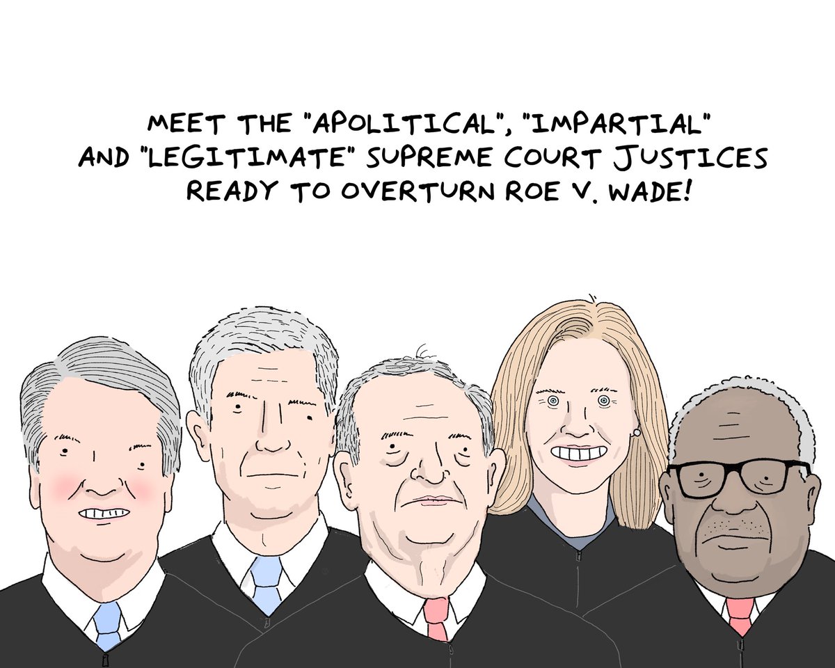 meet the five justices ready to overturn roe v. wade, a thread: 