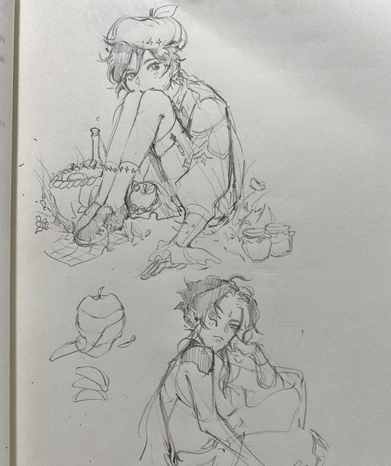 im gonna redraw this someday but omg apple venti ٩(๑❛ᴗ❛๑)۶ 