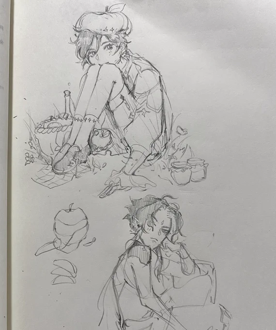 im gonna redraw this someday but omg apple venti ٩(๑❛ᴗ❛๑)۶ 