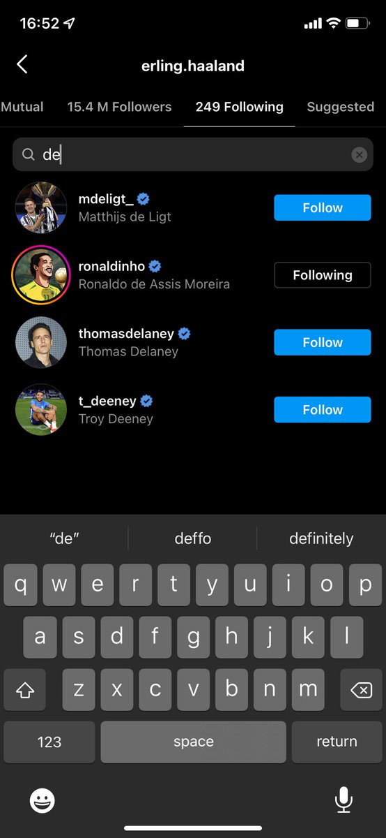 CarterLFC0404's tweet photo. @FootyAccums why does Haaland follow Troy Deeney 😂 https://t.co/wdQBhhLSwf