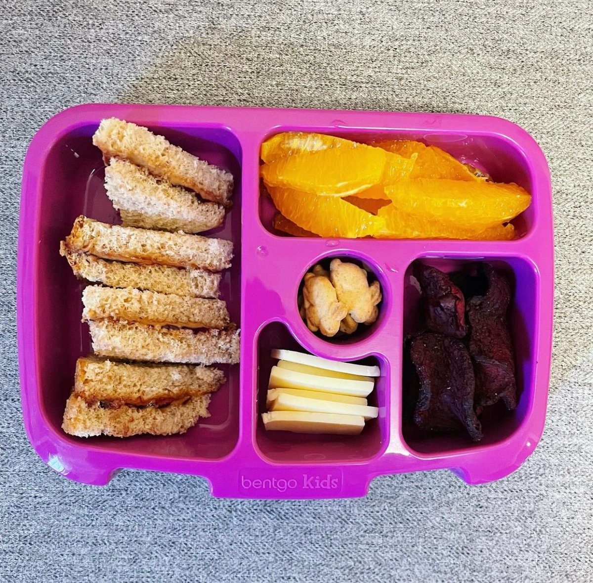 Highly recommend matching your lunch box with your beet chips.