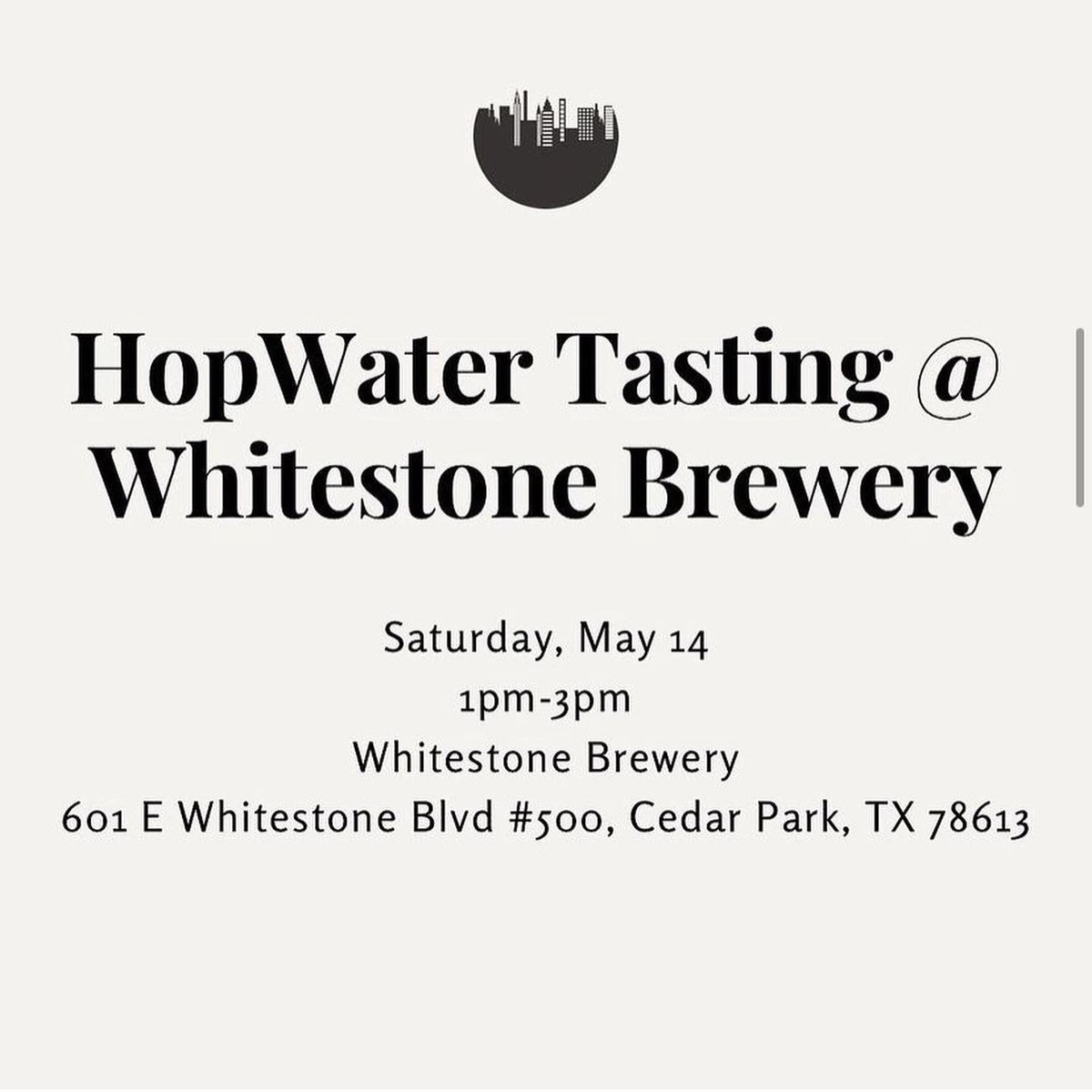 WBHopwater's tweet photo. Austin Sober Social is coming to @Whitestonebeer this Saturday at 1pm for a HopWater tasting! Don’t miss out on this awesome meetup! 💚 https://t.co/i01de5RuHj