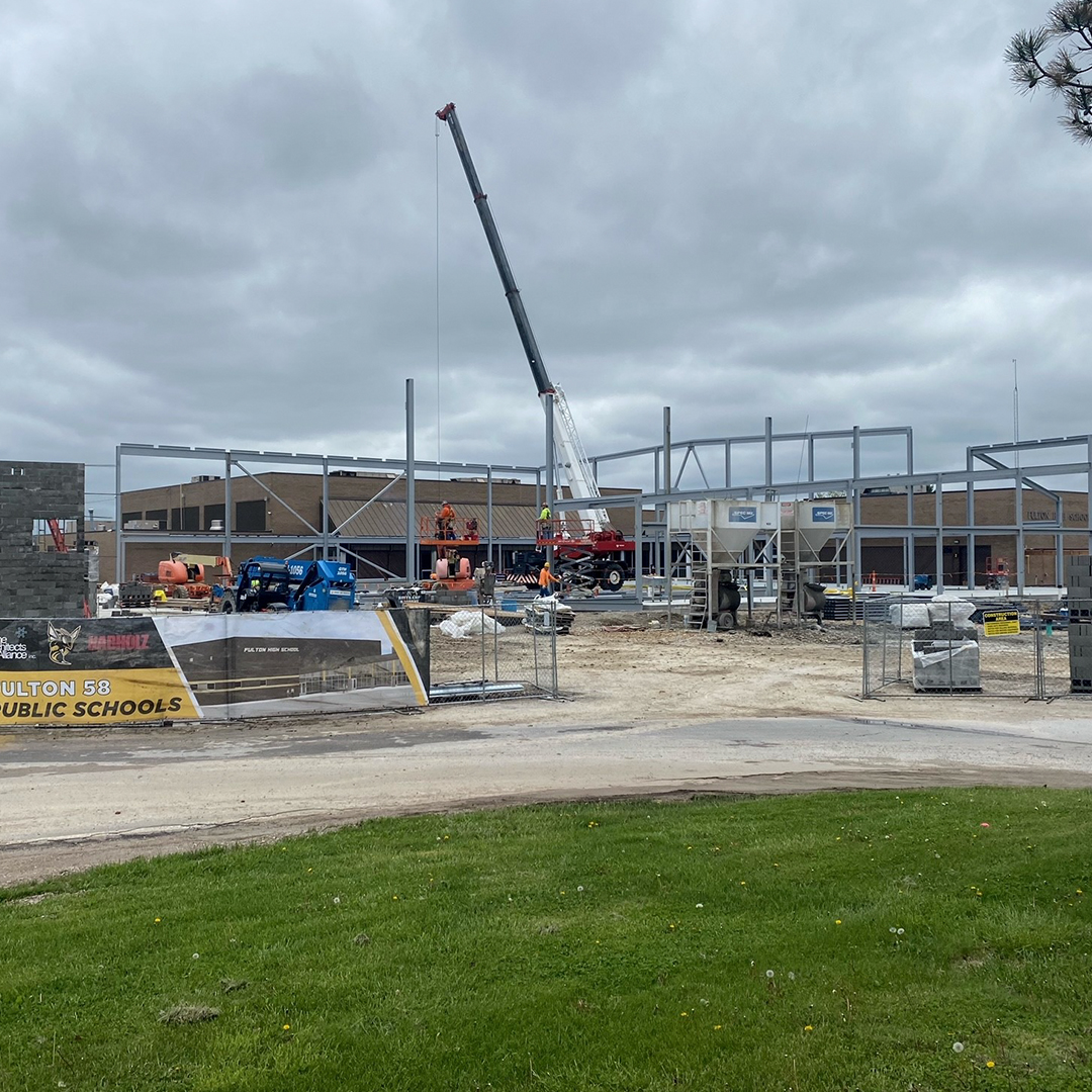 NabholzCorp's tweet photo. Last week students stopped by our job site at Fulton Public Schools in Missouri to sign a beam for their new gymnasium! 

#nabholz #nabholzcorp #k12construction @FPSHornets https://t.co/NSWvQ4ib56