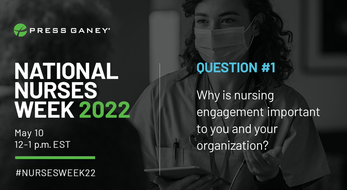 PressGaney's tweet photo. Q1: Why is nursing engagement important to you and your organization?
#PGChat #nursesweek2022 https://t.co/Nfl1h00Tge
