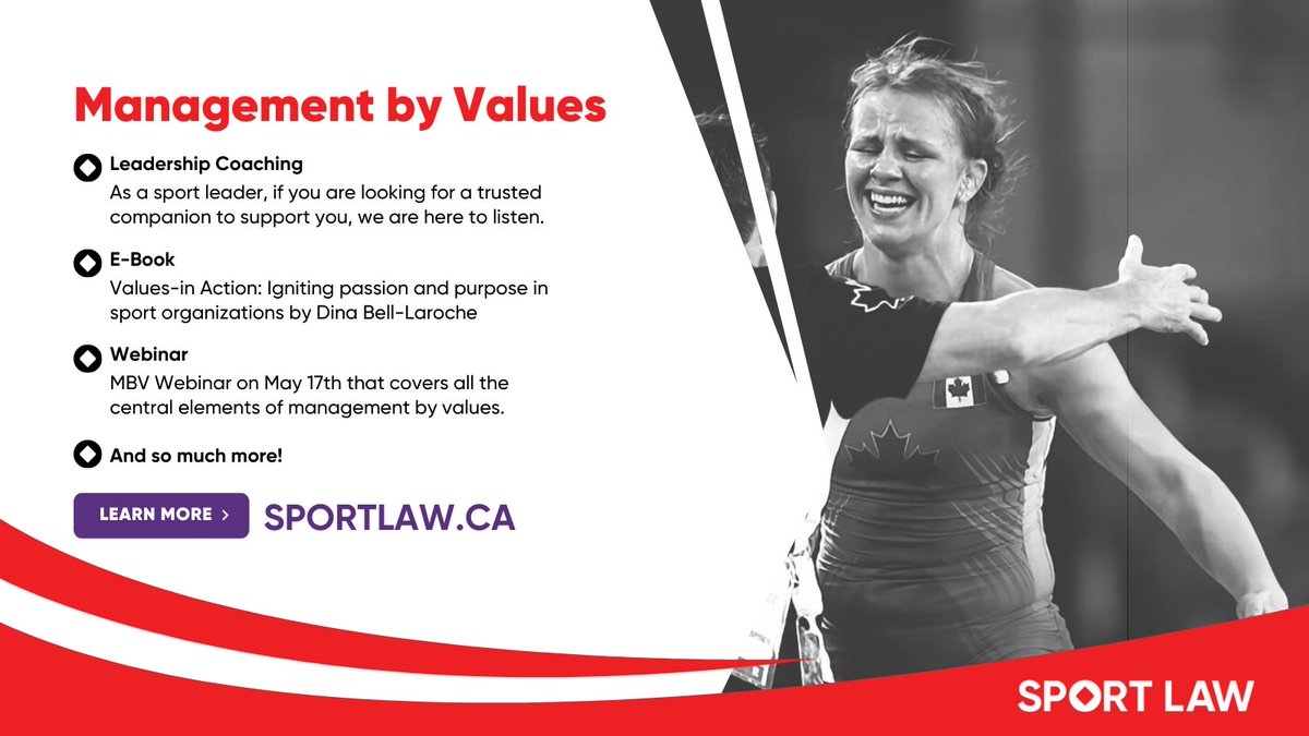 sportlawca's tweet photo. We’re making May all about #ManagementByValues! This month we’ll be focusing on how a management by values philosophy can help your organization measure what matters - beyond money and medals.
Curious about how we can help you tune into your values? https://t.co/dKRUZKX7UG https://t.co/sJSHCTQXF4