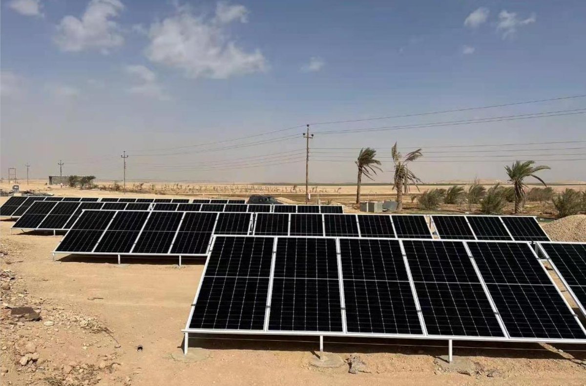 Iraq's State Company for Electric and Electronic Industries plans to establish a factory for solar power pumps and electric transformers.
Read more about it here - rebuildingiraq.net/news/view/1562…

#rebuildingiraq #iraq #solarpower #solarenergy #electrictransformers #renewableenergy