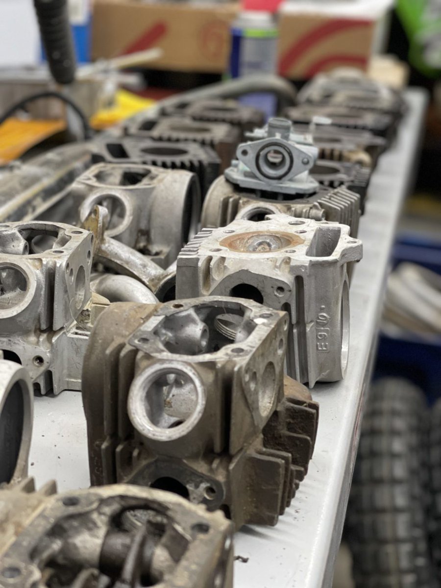 tflbike's tweet photo. We’re restoring an old #HondaTrail70 #MiniMoto &amp; the build begins in a hundred pieces! 

Follow us along on this journey on TFLbike YouTube: 
https://t.co/gmCsPKg8ZQ https://t.co/FA00UcTGSp