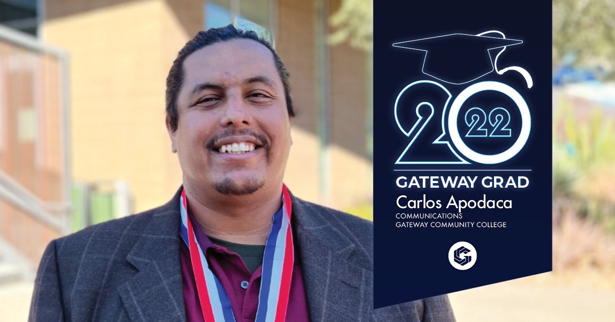 gatewayaz's tweet photo. "Never be afraid of failure, because it can become your greatest teacher."
Meet #GateWayGrad Carlos Apodaca, who shares his story of overcoming adversity and how he is completing his degree 15 years later! π
Click here to read the full story: https://t.co/ifJaEhzxSs https://t.co/AYoEeDcgqj