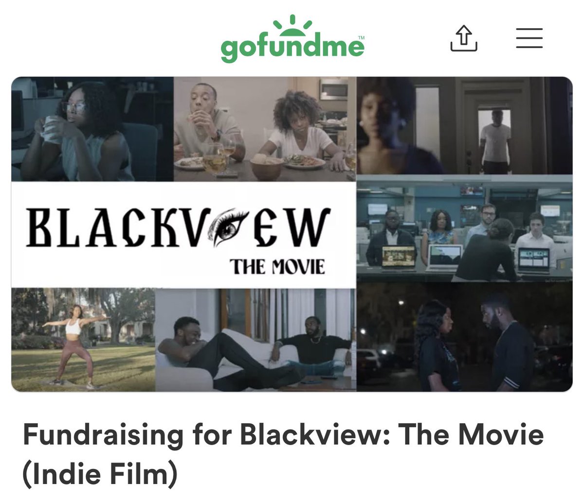 BlackviewSeries's tweet photo. Hey friends, we officially started our fundraiser for our upcoming film — Blackview: The Movie. Please consider supporting us by donating ANY amount to help us make this film possible or by sharing our fundraiser. We truly appreciate it. 🎬❤️

https://t.co/pdYEVmV0pX https://t.co/2ph8zWYxKD