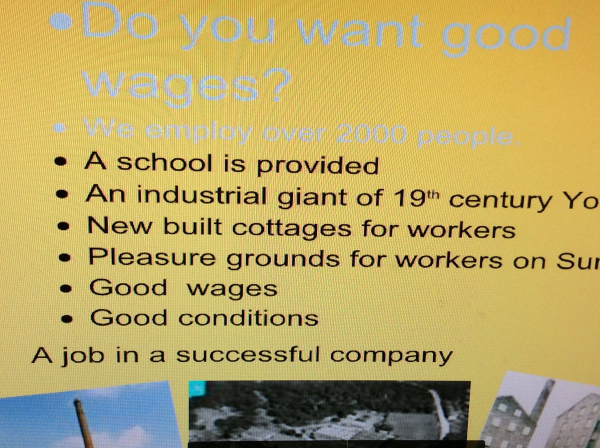 MelthamMoor's tweet photo. In history, we have been finding out about the cotton mill owned by the Brook family in Meltham. We created a job vacancy poster to try and show what Jonas Brook and Brothers Cotton Spinning Mill may have been able to offer their workers.
#MMY3 #MMhistory https://t.co/EbqilLVMM8